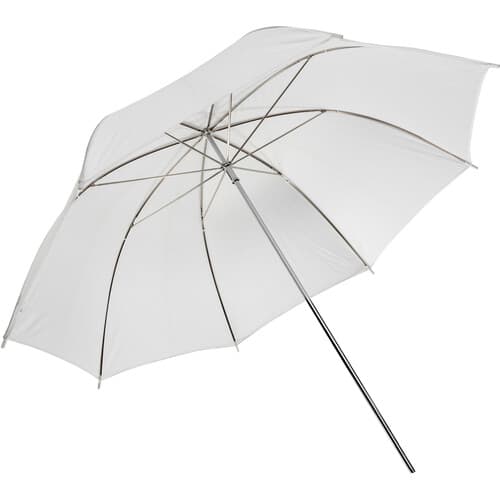 White translucent umbrella 90cm