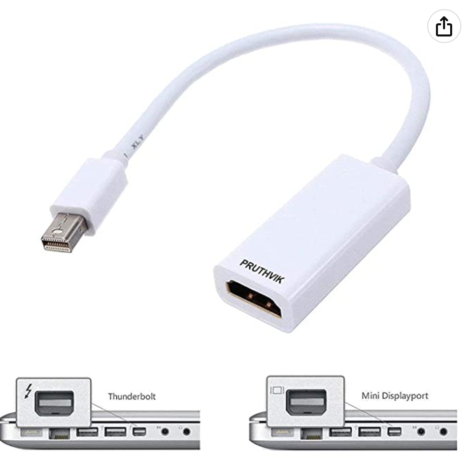 Thunderbolt to HDMI Cable for Unibody Apple MacBook